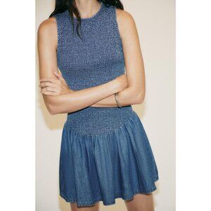 ZARA SHORT HONEYCOMB DRESS
